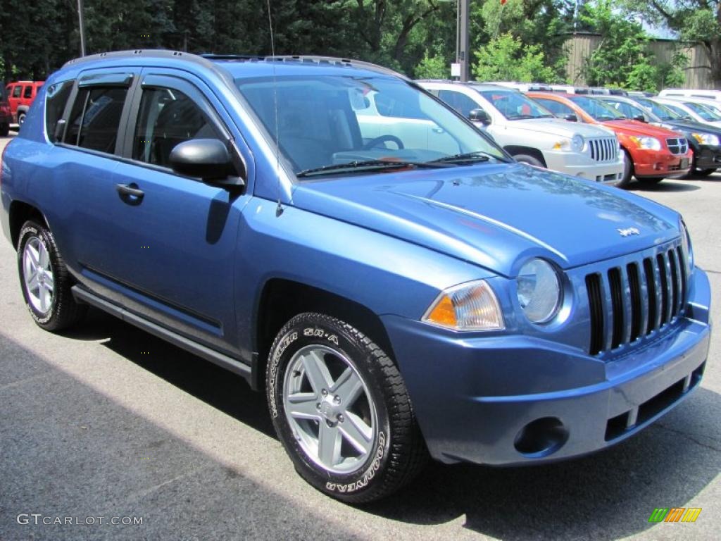 2007 Compass Sport 4x4 - Marine Blue Pearlcoat / Pastel Slate Gray photo #1