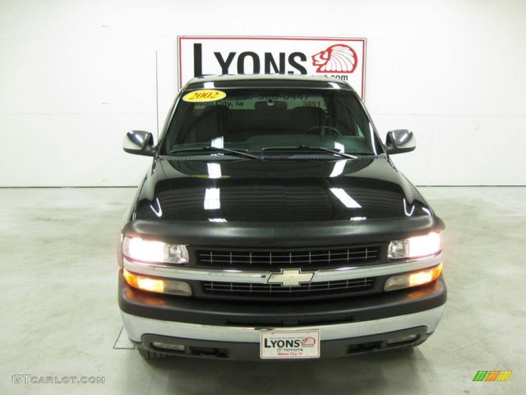2002 Silverado 1500 LS Extended Cab 4x4 - Onyx Black / Graphite Gray photo #24