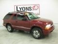 2002 Dark Cherry Red Metallic Chevrolet Blazer LS 4x4  photo #23