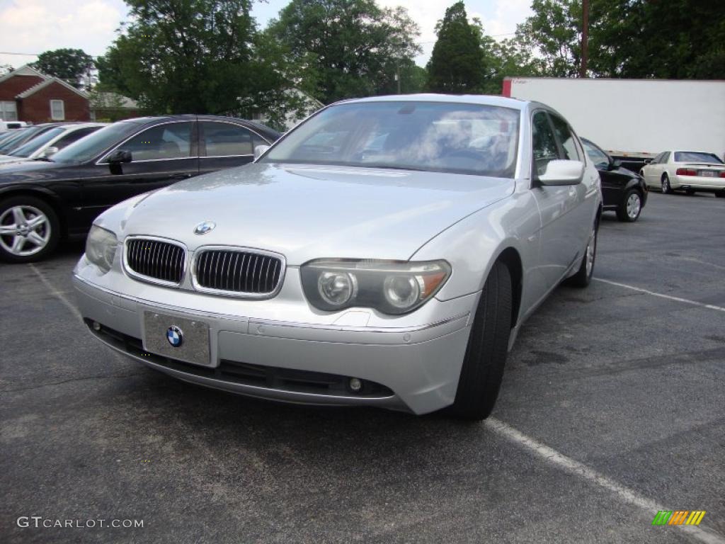 2003 7 Series 745Li Sedan - Titanium Silver Metallic / Basalt Grey/Flannel Grey photo #1