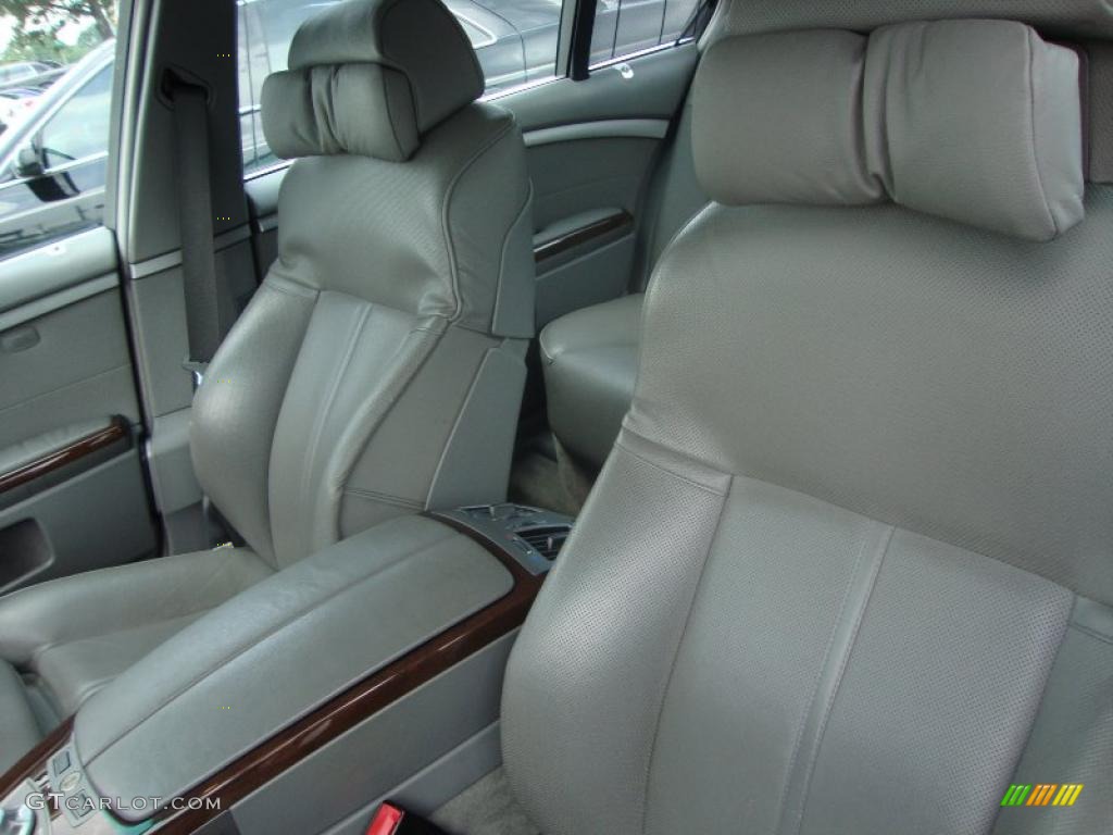 2003 7 Series 745Li Sedan - Titanium Silver Metallic / Basalt Grey/Flannel Grey photo #13