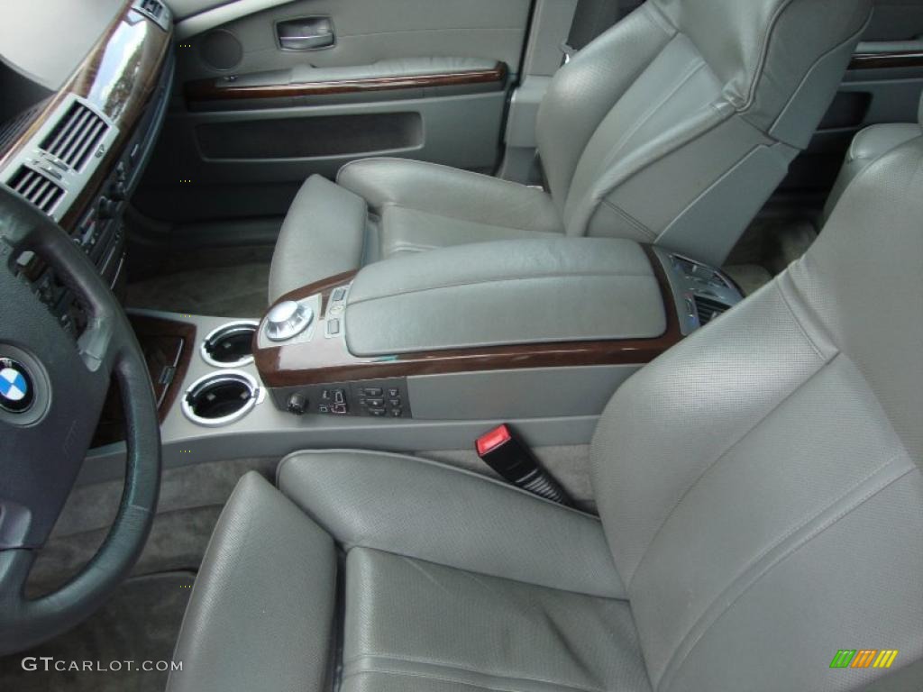 2003 7 Series 745Li Sedan - Titanium Silver Metallic / Basalt Grey/Flannel Grey photo #14