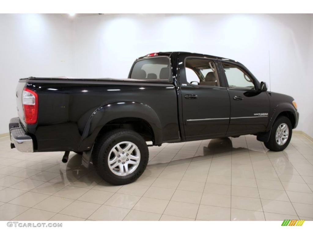 2005 Tundra SR5 Double Cab - Black / Taupe photo #7