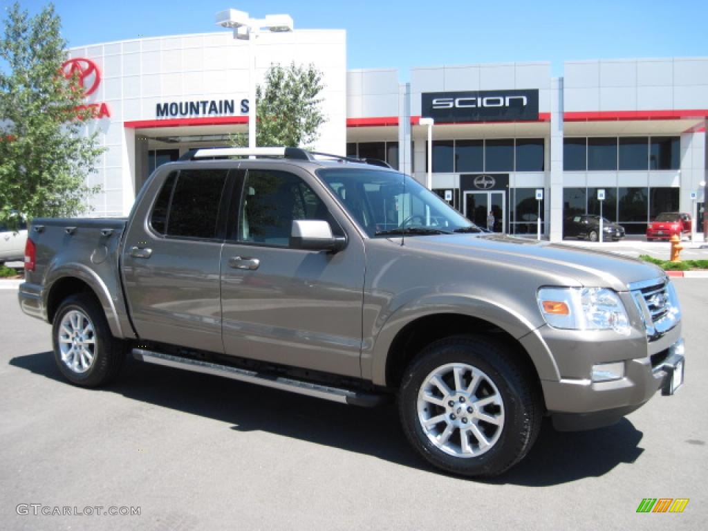 2007 Explorer Sport Trac Limited 4x4 - Mineral Grey Metallic / Dark Charcoal photo #1