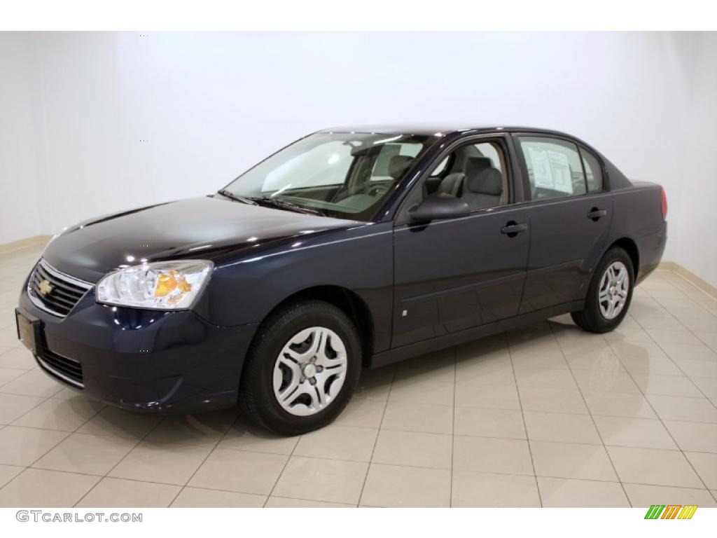 2006 Malibu LS Sedan - Dark Blue Metallic / Cashmere Beige photo #3
