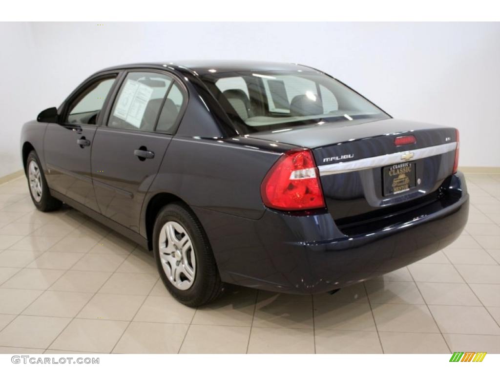 2006 Malibu LS Sedan - Dark Blue Metallic / Cashmere Beige photo #5