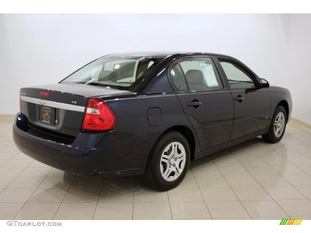 2006 Malibu LS Sedan - Dark Blue Metallic / Cashmere Beige photo #6