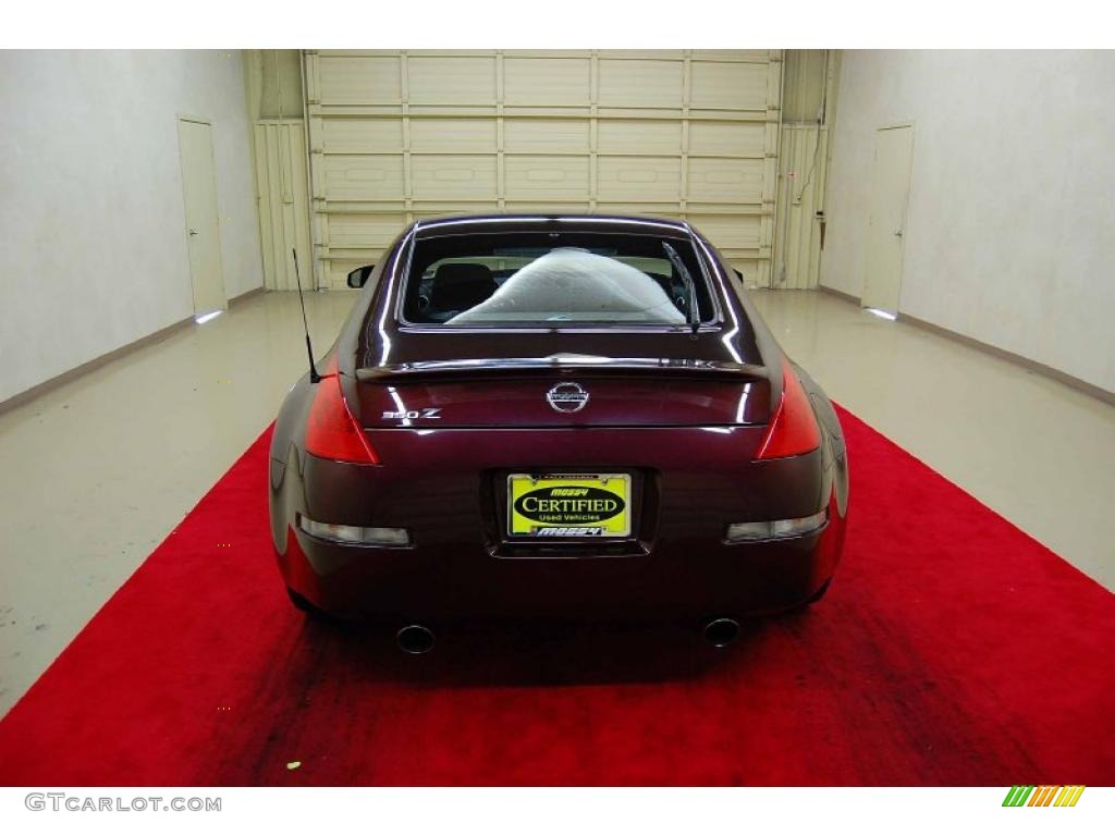 2006 350Z Coupe - Interlagos Fire Metallic / Carbon Black photo #5