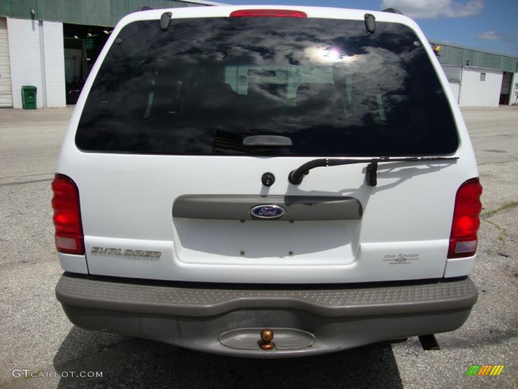 2001 Explorer Sport 4x4 - Oxford White / Medium Prairie Tan photo #9