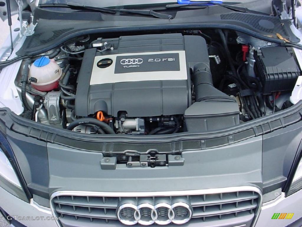 2008 TT 2.0T Coupe - Ice Silver Metallic / Black photo #17