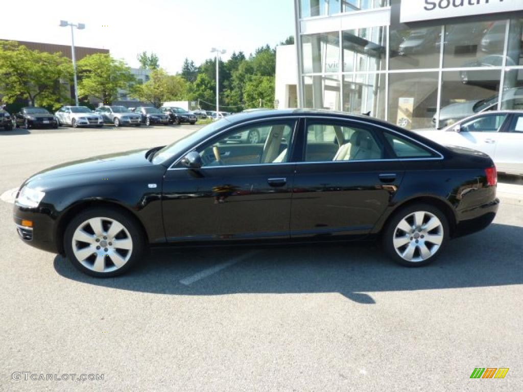 2007 A6 3.2 quattro Sedan - Brilliant Black / Cardamom Beige photo #2