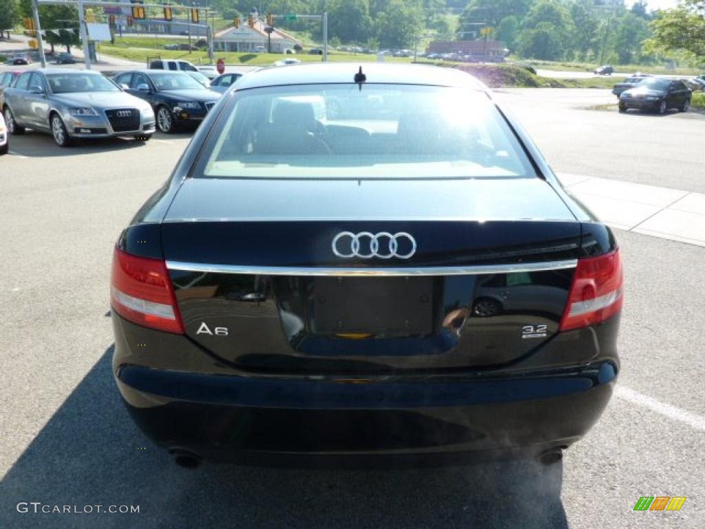 2007 A6 3.2 quattro Sedan - Brilliant Black / Cardamom Beige photo #4