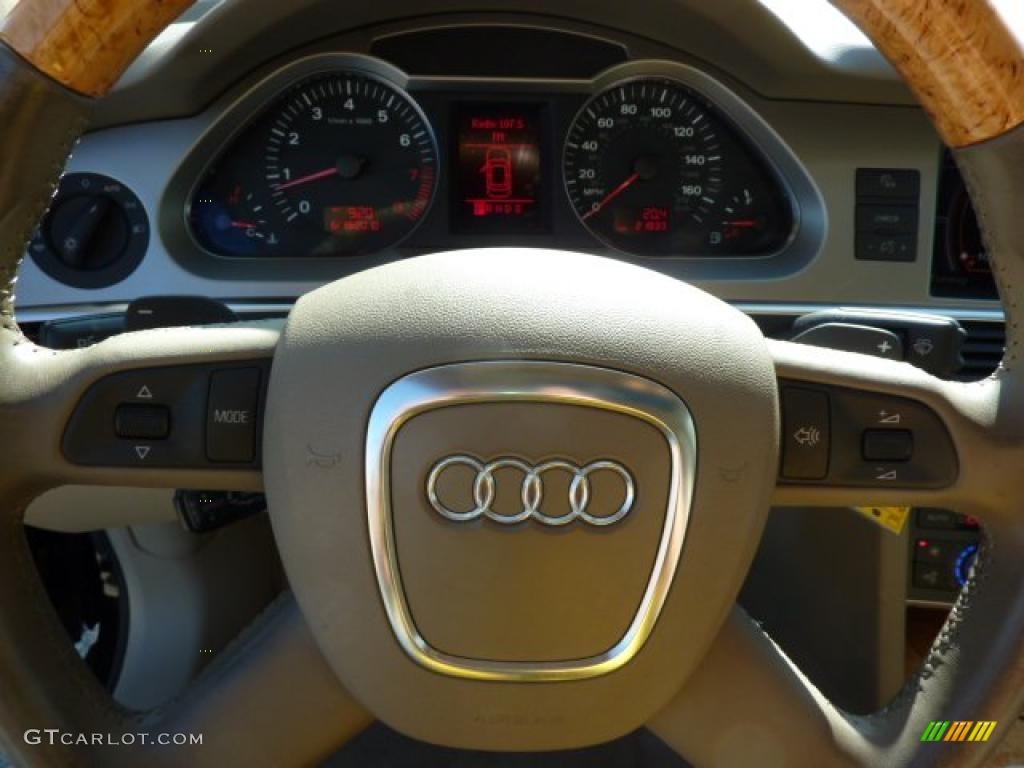 2007 A6 3.2 quattro Sedan - Brilliant Black / Cardamom Beige photo #18