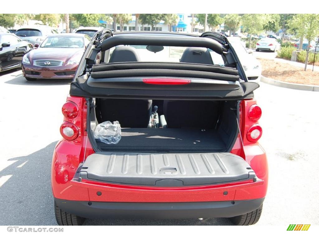 2009 fortwo passion cabriolet - Rally Red / Design Black photo #6