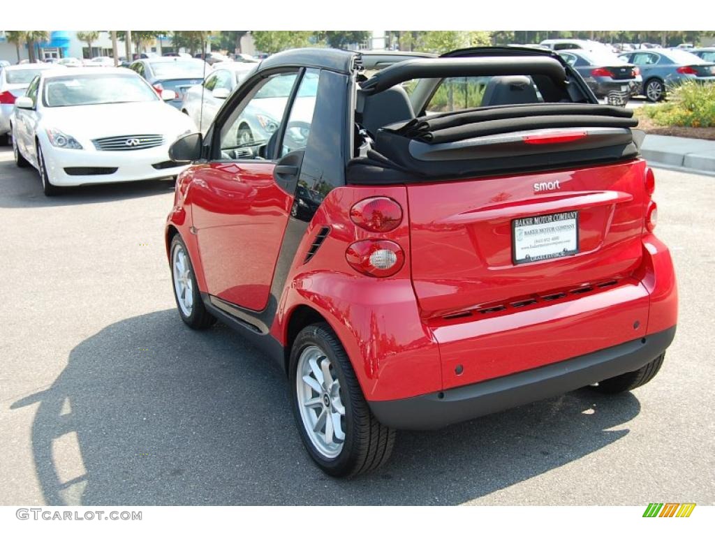 2009 fortwo passion cabriolet - Rally Red / Design Black photo #16