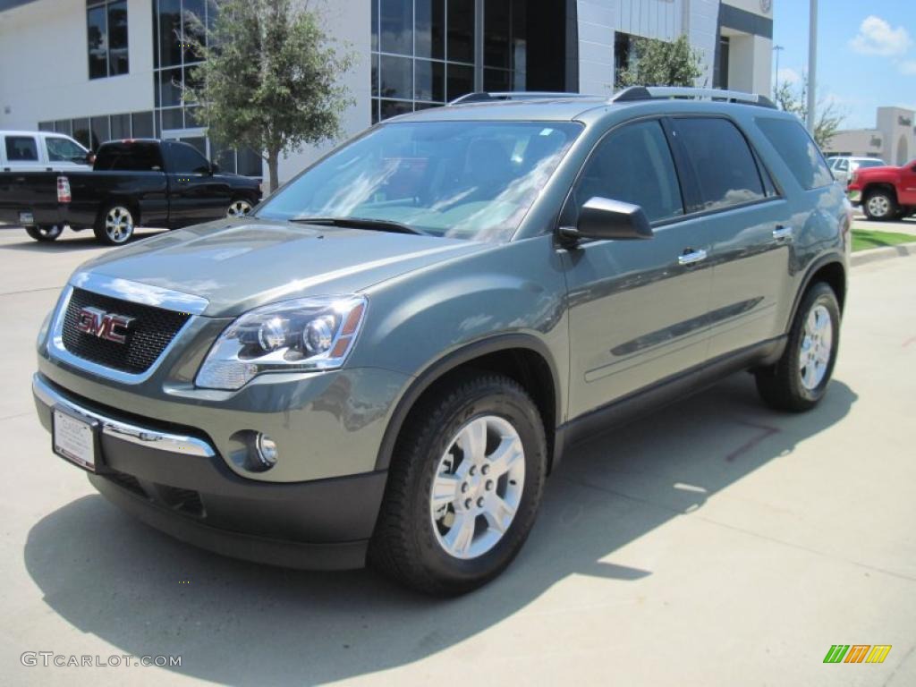 2010 Acadia SLE - Silver Green Metallic / Light Titanium photo #1