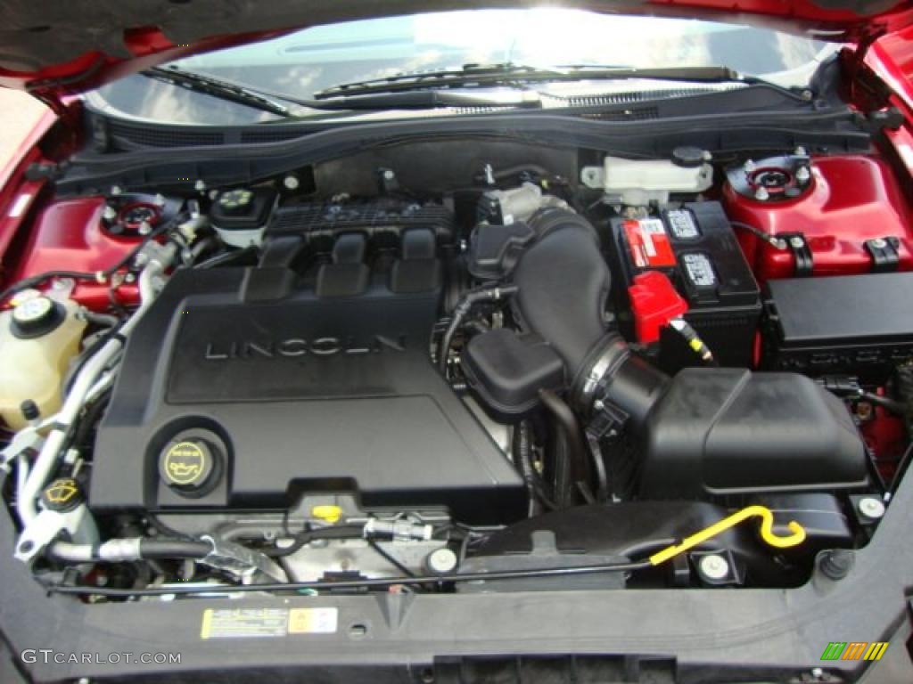 2007 MKZ AWD Sedan - Vivid Red Metallic / Dark Charcoal photo #27