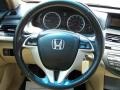 Ivory 2008 Honda Accord EX-L Coupe Steering Wheel