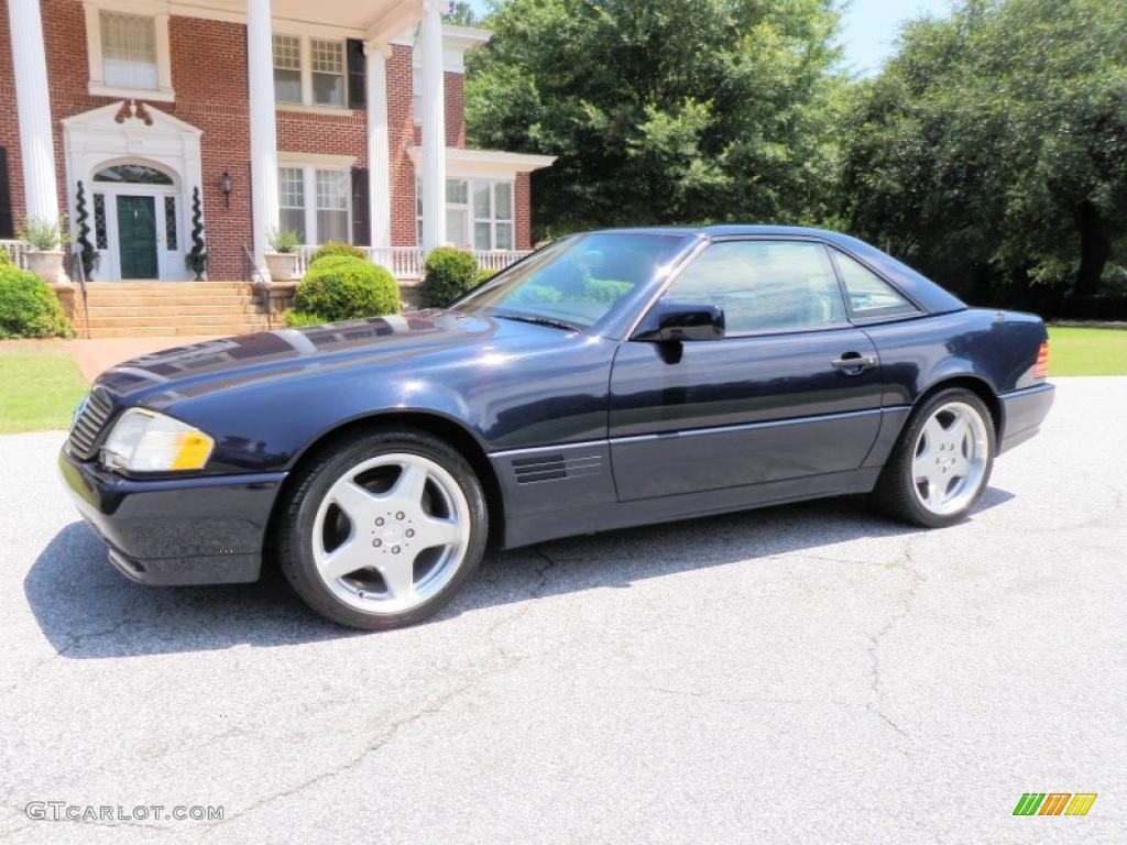 1995 SL 500 Roadster - Midnight Blue / Parchment Beige photo #2