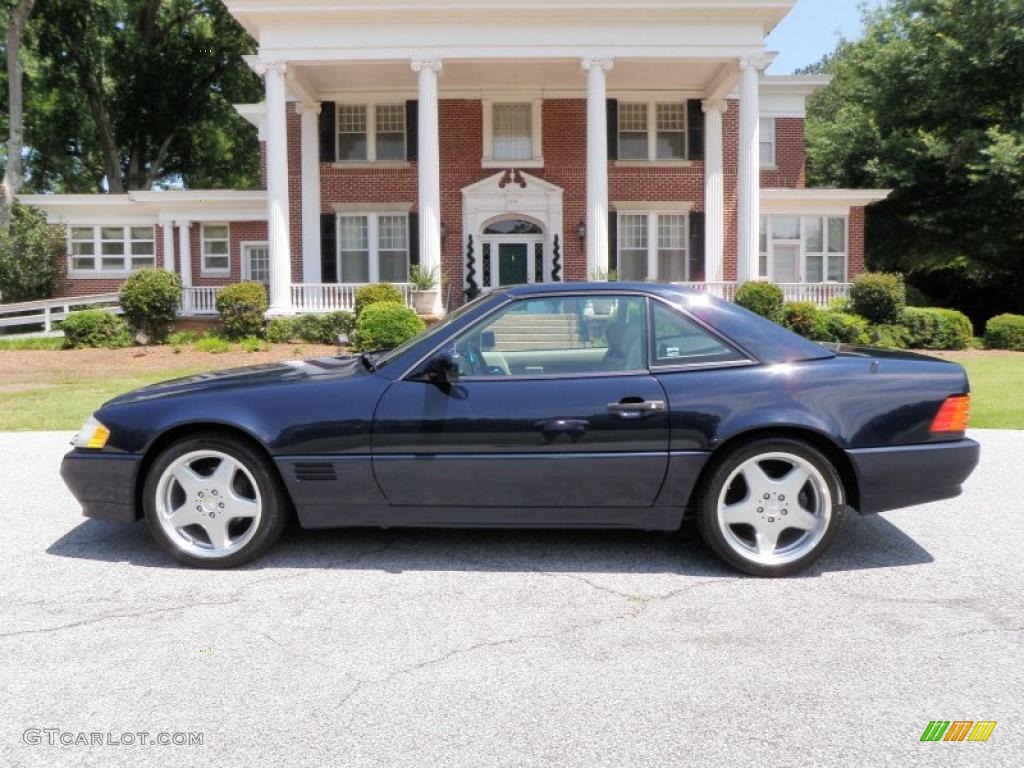 1995 SL 500 Roadster - Midnight Blue / Parchment Beige photo #3