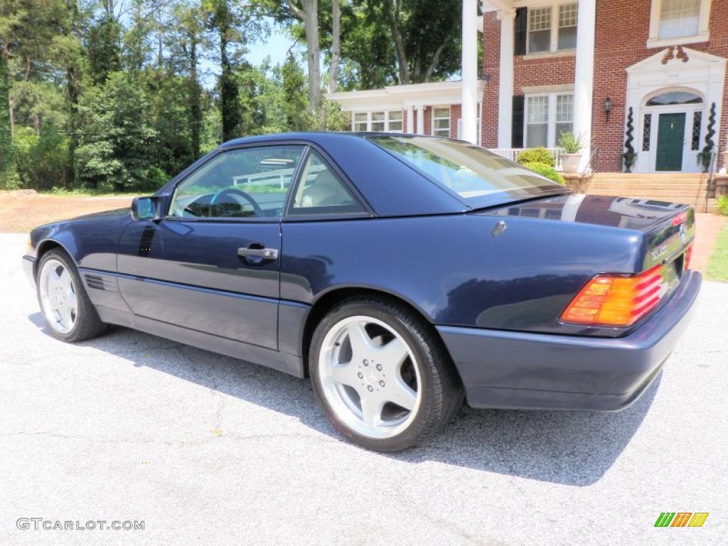 1995 SL 500 Roadster - Midnight Blue / Parchment Beige photo #4