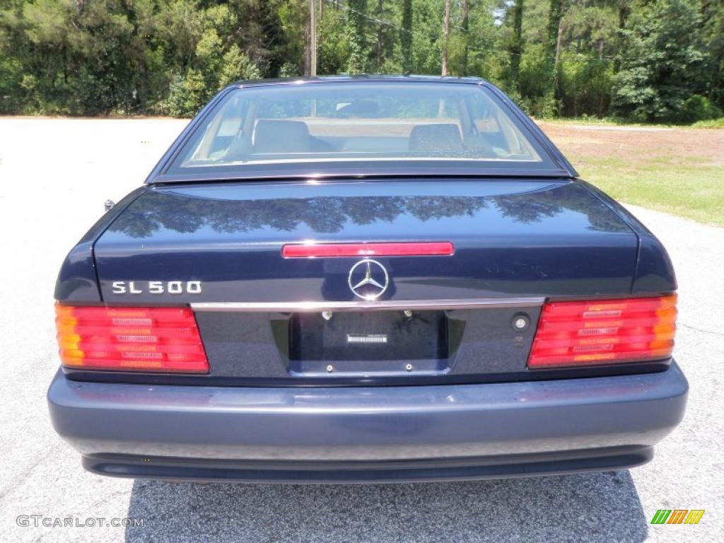 1995 SL 500 Roadster - Midnight Blue / Parchment Beige photo #6