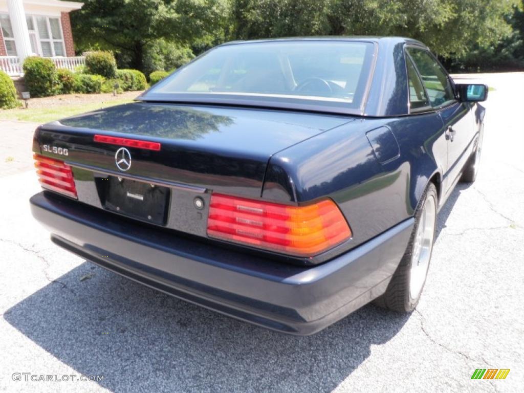 1995 SL 500 Roadster - Midnight Blue / Parchment Beige photo #7