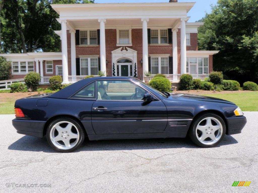 1995 SL 500 Roadster - Midnight Blue / Parchment Beige photo #9