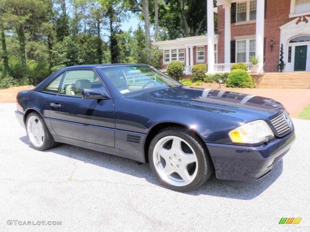 1995 SL 500 Roadster - Midnight Blue / Parchment Beige photo #10