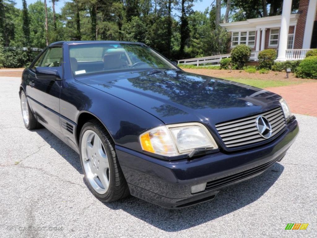 1995 SL 500 Roadster - Midnight Blue / Parchment Beige photo #11
