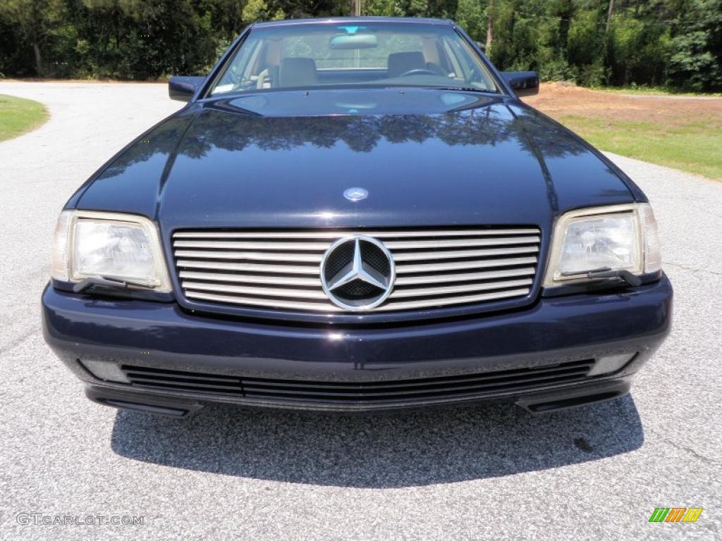 1995 SL 500 Roadster - Midnight Blue / Parchment Beige photo #12