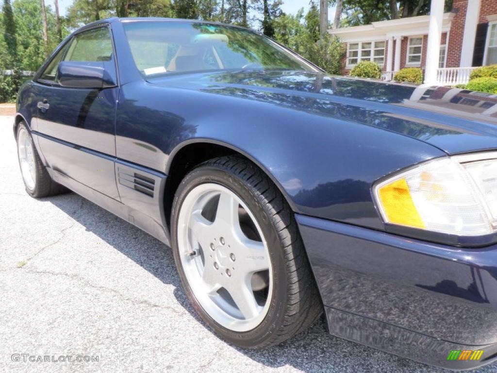 1995 SL 500 Roadster - Midnight Blue / Parchment Beige photo #15