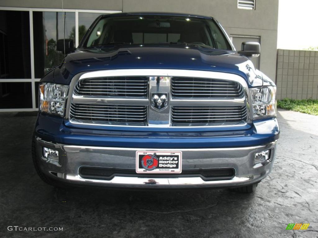 2010 Ram 1500 Big Horn Quad Cab - Deep Water Blue Pearl / Dark Slate/Medium Graystone photo #3