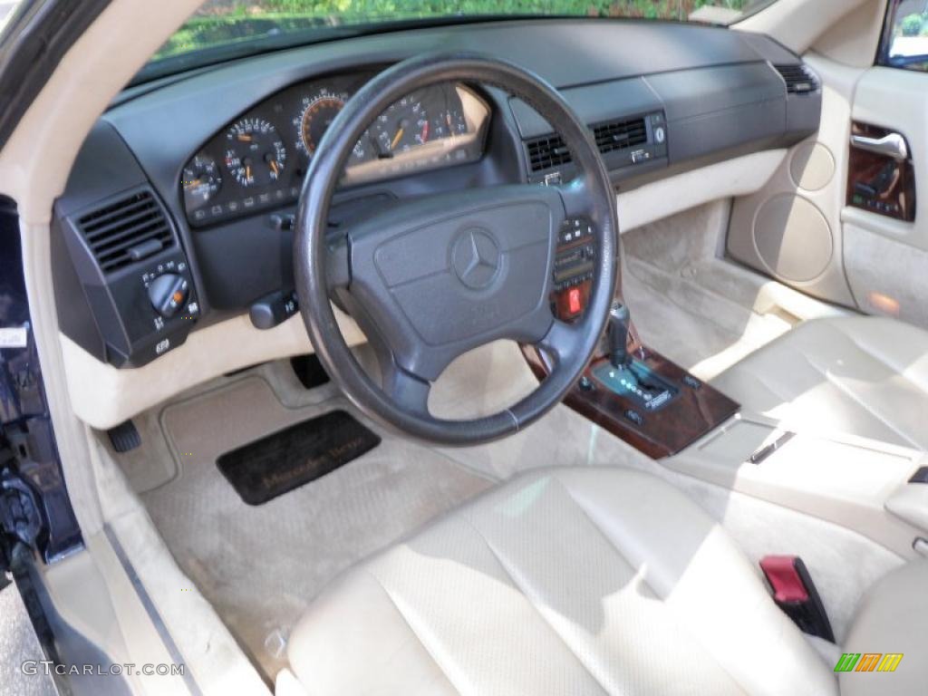 1995 SL 500 Roadster - Midnight Blue / Parchment Beige photo #34