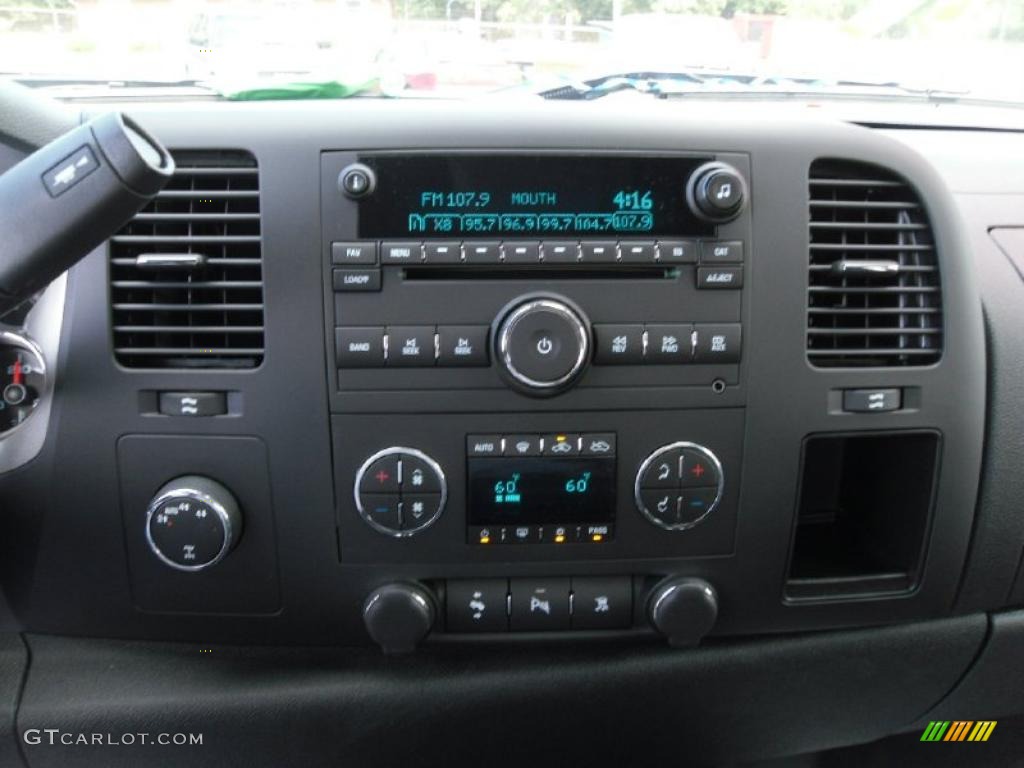 2010 Sierra 1500 SLE Crew Cab 4x4 - Stealth Gray Metallic / Ebony photo #12