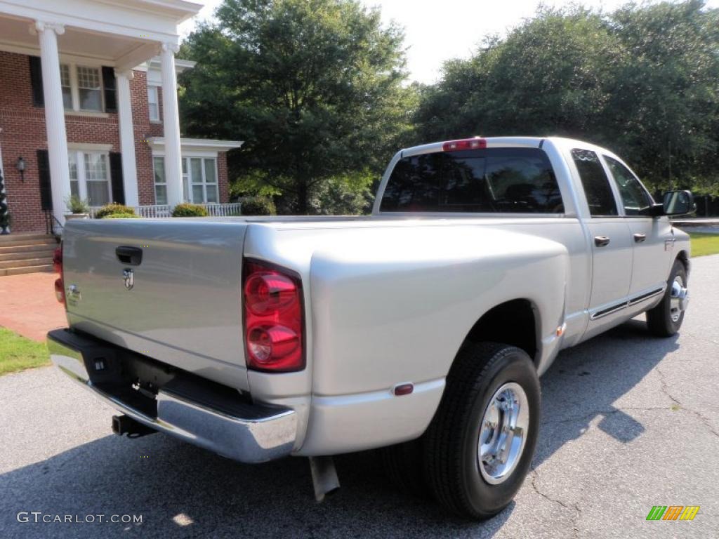 2008 Ram 3500 Big Horn Edition Quad Cab Dually - Bright Silver Metallic / Medium Slate Gray photo #5