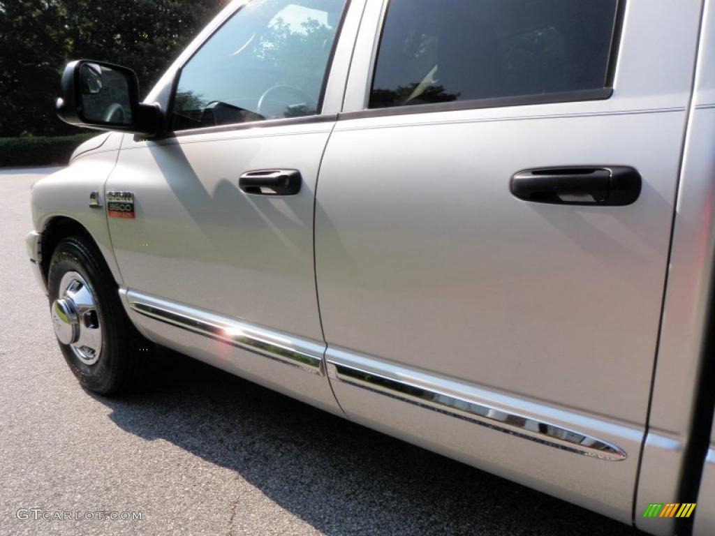 2008 Ram 3500 Big Horn Edition Quad Cab Dually - Bright Silver Metallic / Medium Slate Gray photo #19