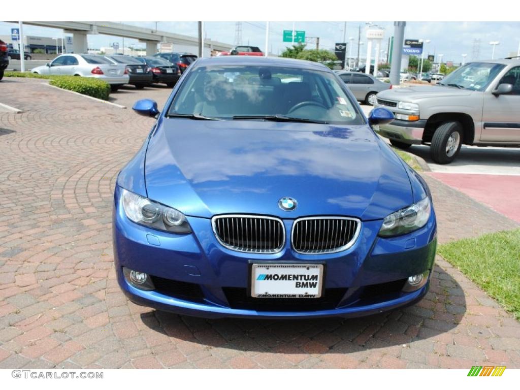 2007 3 Series 328i Coupe - Montego Blue Metallic / Black photo #2