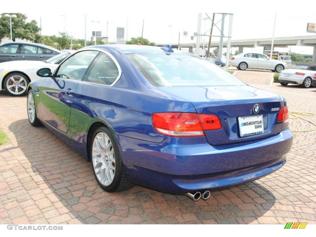 2007 3 Series 328i Coupe - Montego Blue Metallic / Black photo #5