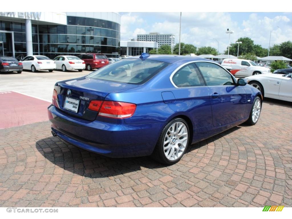 2007 3 Series 328i Coupe - Montego Blue Metallic / Black photo #7