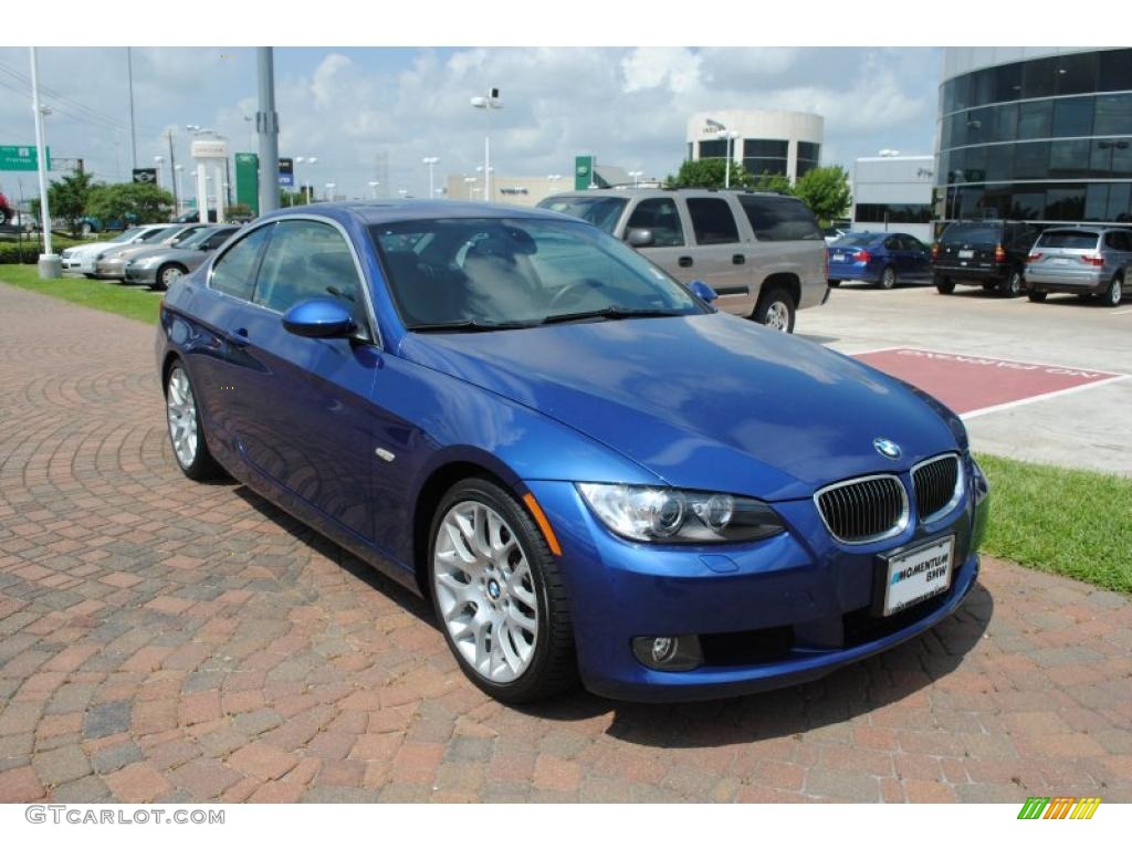 2007 3 Series 328i Coupe - Montego Blue Metallic / Black photo #8