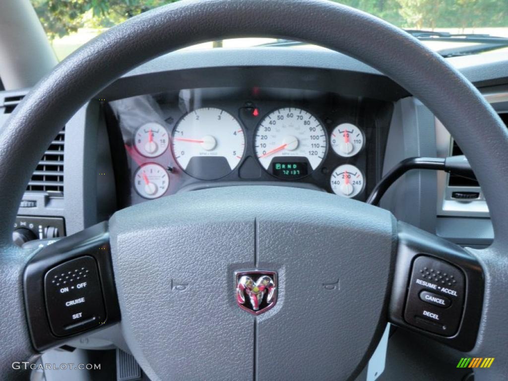 2008 Ram 3500 Big Horn Edition Quad Cab Dually - Bright Silver Metallic / Medium Slate Gray photo #37