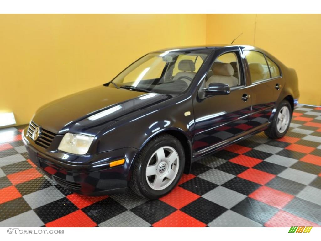 1999 Jetta GLS Sedan - Atlantic Blue Mica / Beige photo #3