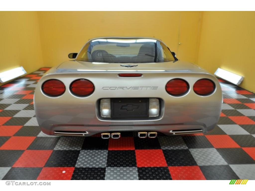 2000 Corvette Coupe - Light Pewter Metallic / Black photo #5