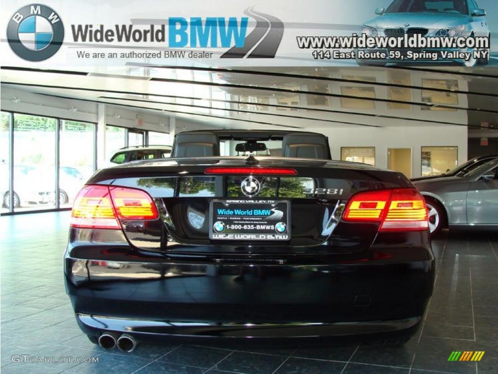 2008 3 Series 328i Convertible - Jet Black / Black photo #5