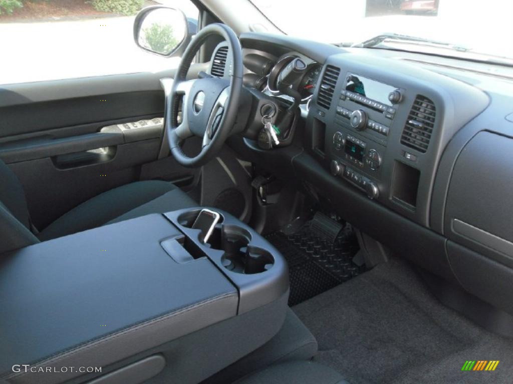 2010 Sierra 1500 SLE Crew Cab - Stealth Gray Metallic / Ebony photo #21