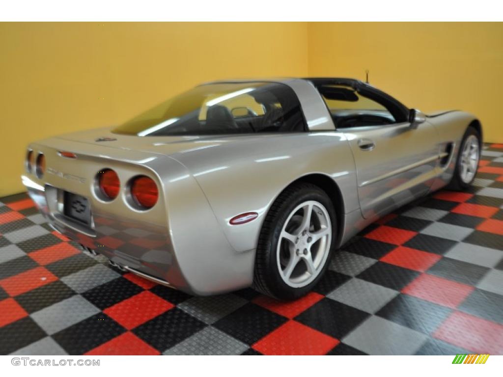 2000 Corvette Coupe - Light Pewter Metallic / Black photo #18