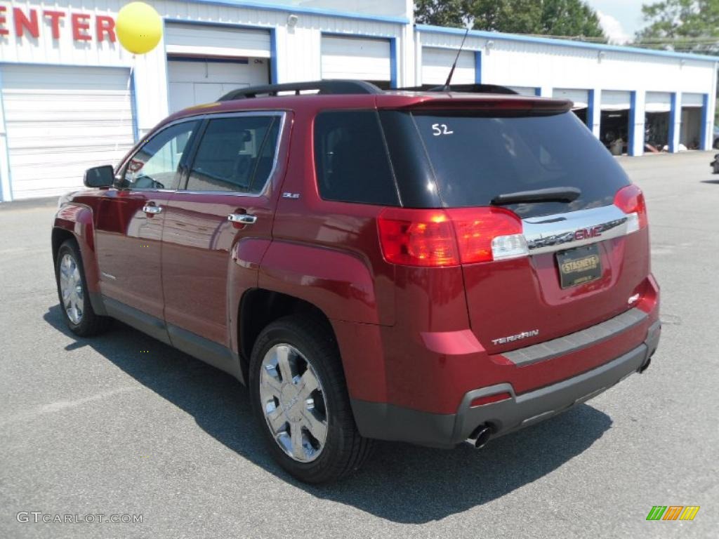 2010 Terrain SLE - Merlot Jewel Metallic / Jet Black photo #2
