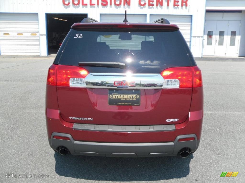 2010 Terrain SLE - Merlot Jewel Metallic / Jet Black photo #3
