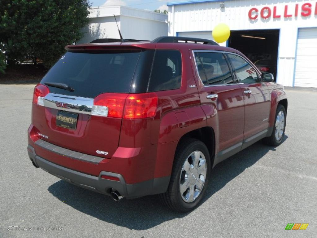 2010 Terrain SLE - Merlot Jewel Metallic / Jet Black photo #4
